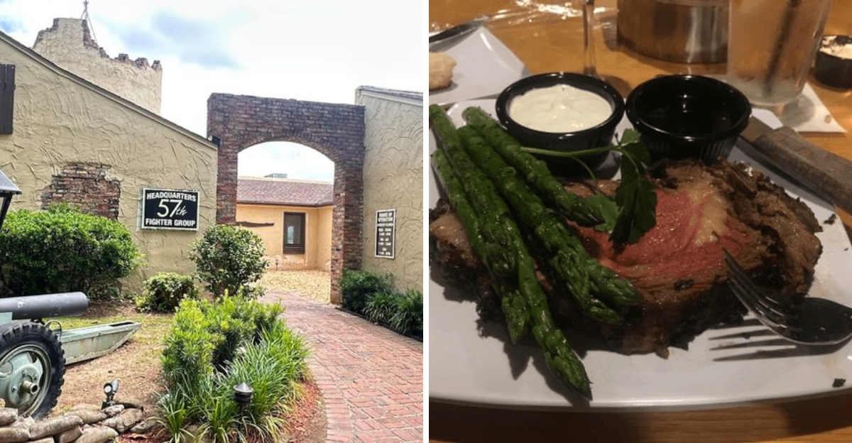 This WWII-themed Georgia restaurant serves prime rib that’s out-of-this-world good