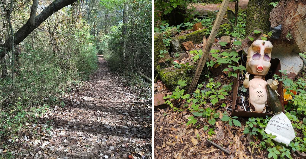 This eerie 2.5 mile art trail in Georgia feels like stepping into a Stephen King story