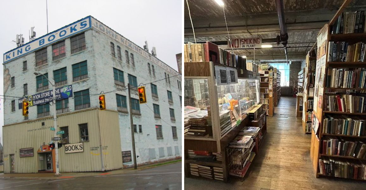 This enormous Michigan used bookstore is so massive exploring it can take nearly the entire day