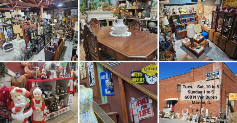 This enormous two-story Illinois antique mall is packed with hard-to-find collectibles and hidden treasures