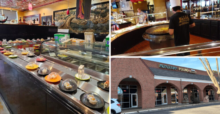 This epic Virginia buffet features both a Mongolian grill and a rotating sushi belt