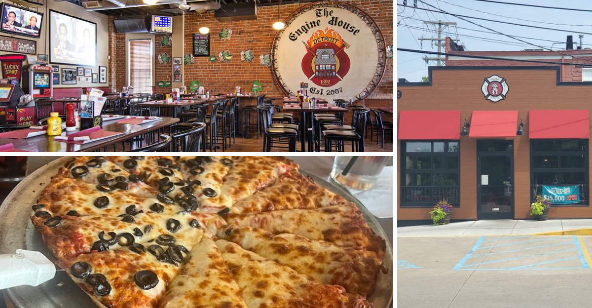This firefighter themed cafe in Michigan serves a pepperoni pizza people cant stop craving