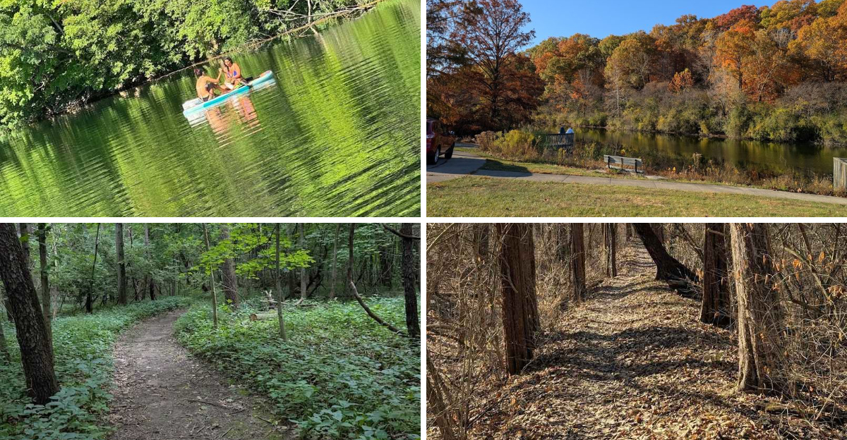 This gorgeous dreamy campground in Illinois shines beautifully in every season