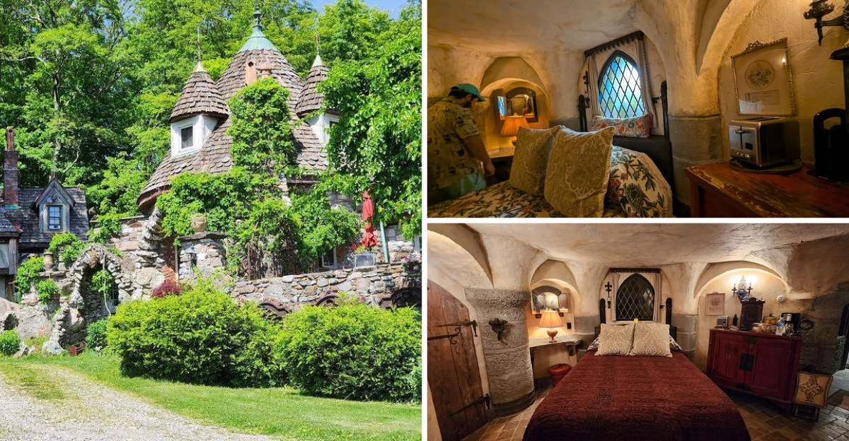 This gorgeous enchanting castle in New York is actually a place where you can spend the night