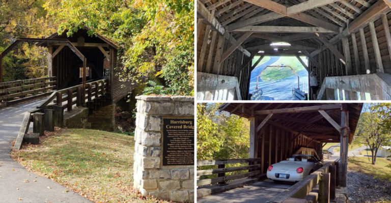 This gorgeous picture-perfect covered bridge in Tennessee looks straight out of a painting