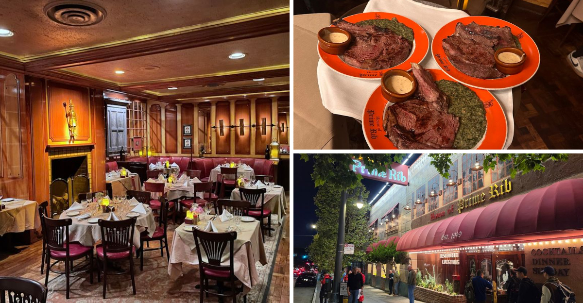 This historic California restaurant serves some of the Pacific Coasts best prime rib