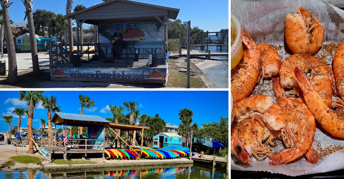 This homey seaside restaurant in Florida serves unforgettable rock shrimp