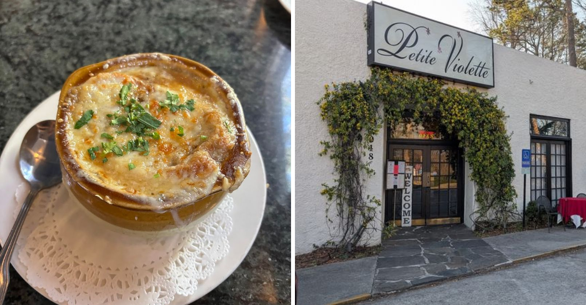 This low-key Georgia spot serves French onion soup that’s hard to beat