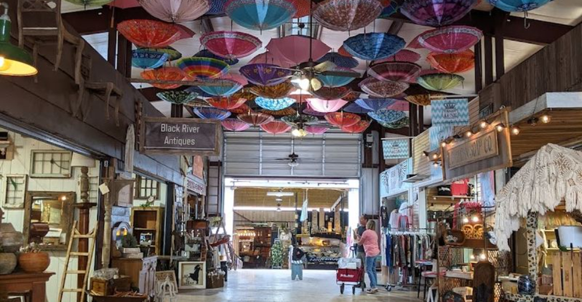 This massive Texas flea market features over 5000 vendors along with food stalls