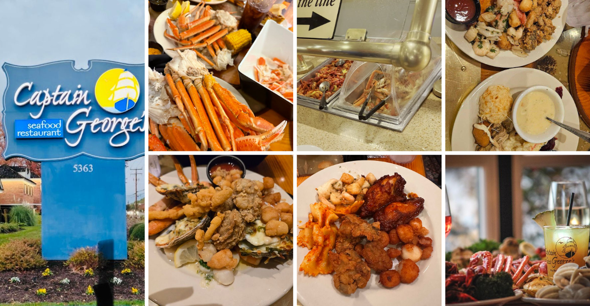 This massive Virginia seafood restaurant serves a legendary buffet with more than 70 incredible items