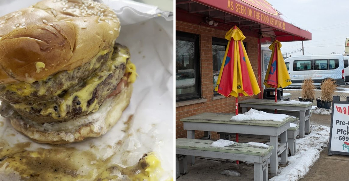 This no frills Illinois walk up stand serves burgers and shakes youll never forget