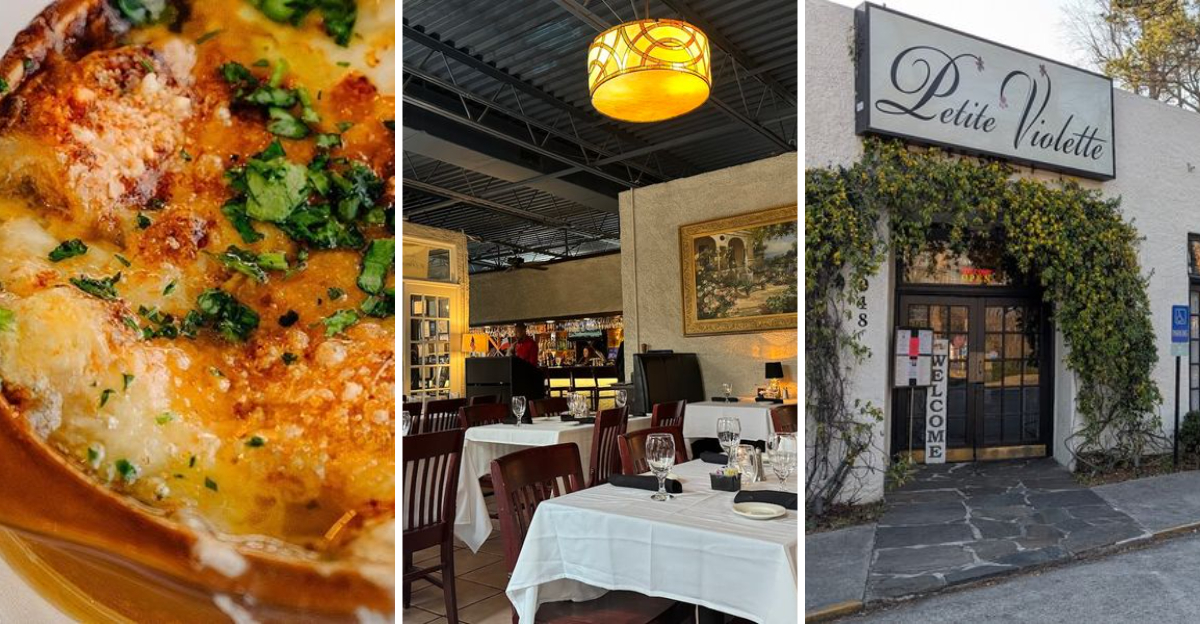 This old fashioned Georgia restaurant serves French onion soup thats incredibly good