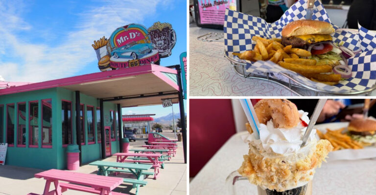 This old-school Arizona diner serves legendary burgers and shakes along Route 66