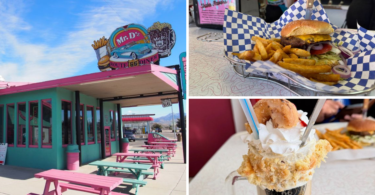 This old school Arizona diner serves legendary burgers and shakes along Route 66