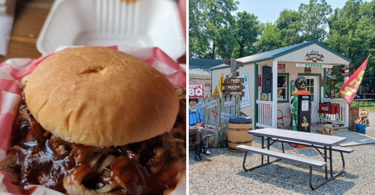 This quirky roadside BBQ spot serves one of the best pulled pork sandwiches in Michigan