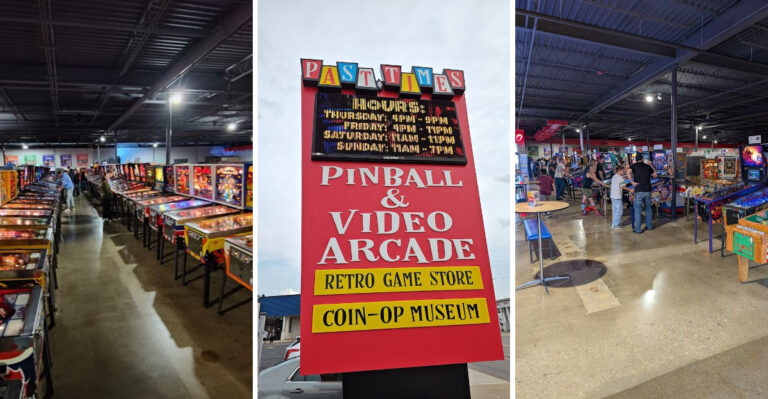 This retro-themed Ohio arcade has over 400 pinball machines and endless nostalgic fun