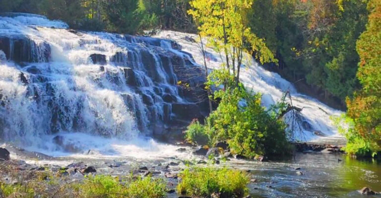 This secluded waterfall may be one of the most beautiful hidden spots in Michigan