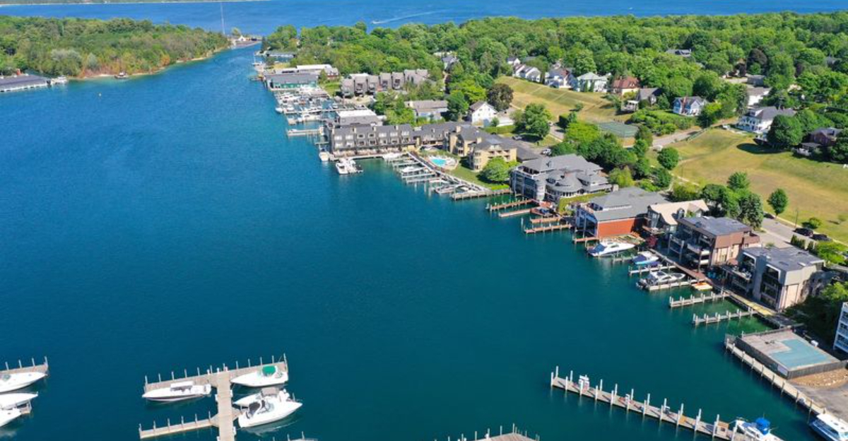 This stunning lakeside village in Michigan looks so charming youd think it was in Europe