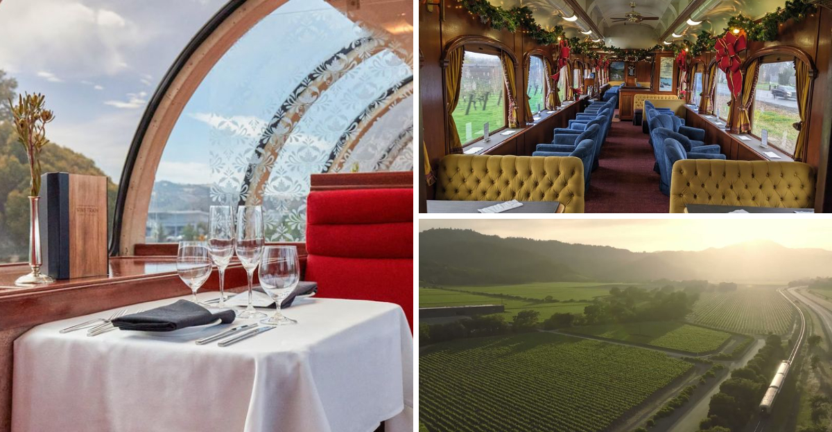 This thrilling California dinner train combines mystery solving with incredible local wine