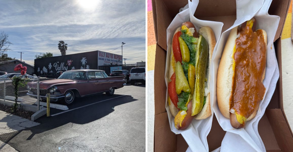 This tiny California restaurant serves mouth watering hot dogs famous around the world