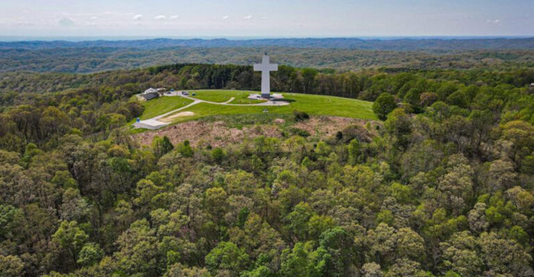 This towering hilltop cross in Illinois is one of the Midwest’s most breathtaking landmarks