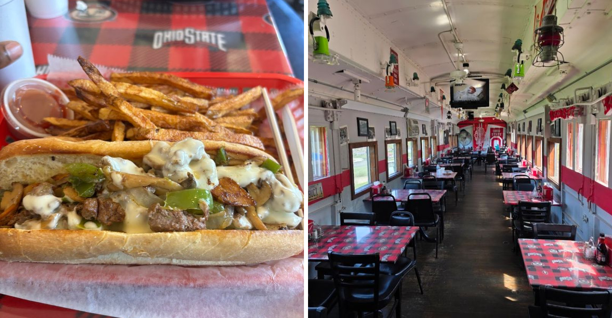 This train themed diner in Ohio is famous across the Midwest for its mouth watering hot dogs