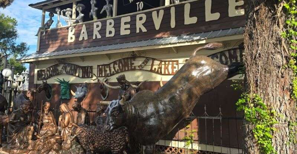This tucked-away Florida roadside spot is filled with quirky metal sculptures and folk art