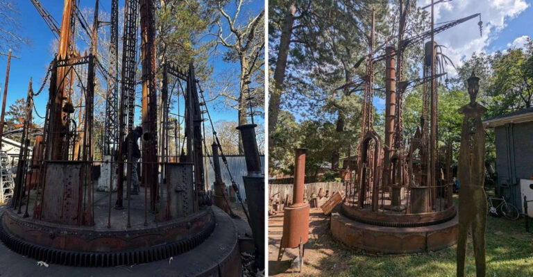 This whimsical sculpture garden in Georgia looks like a steampunk fairy tale brought to life