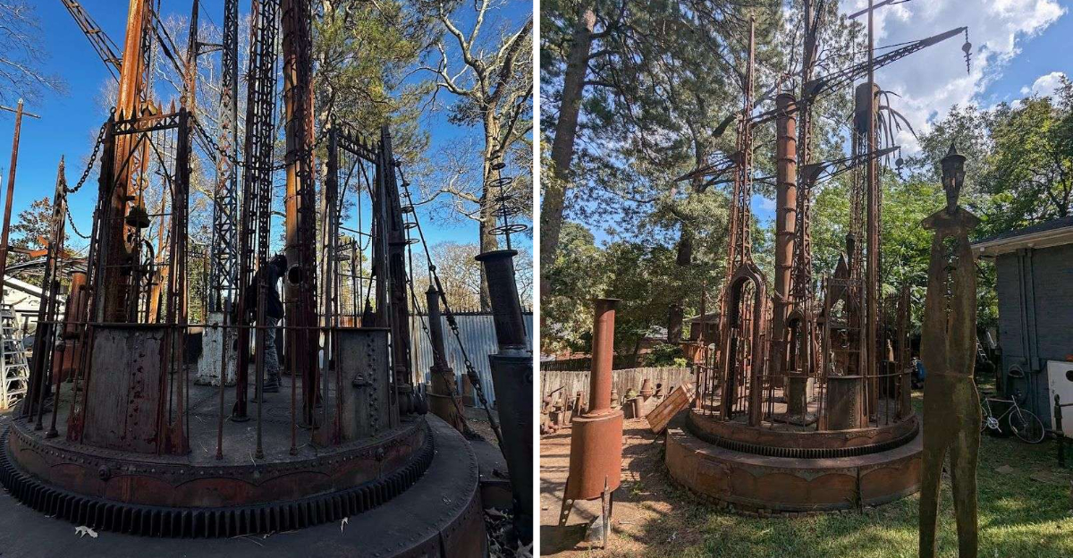 This whimsical sculpture garden in Georgia looks like a steampunk fairy tale brought to life