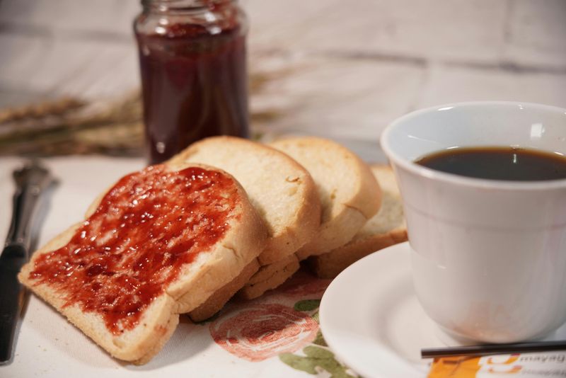 Toast with jam