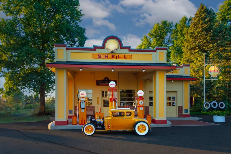 Vintage Gas Station That Transports You Back in Time