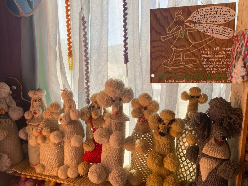 Visitors Can Find Blankets, Scarves, Dolls, and Coin Purses for Sale