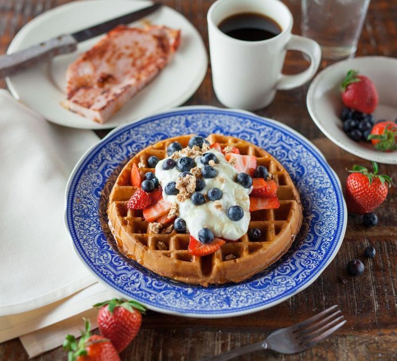 Waffles with Fruit