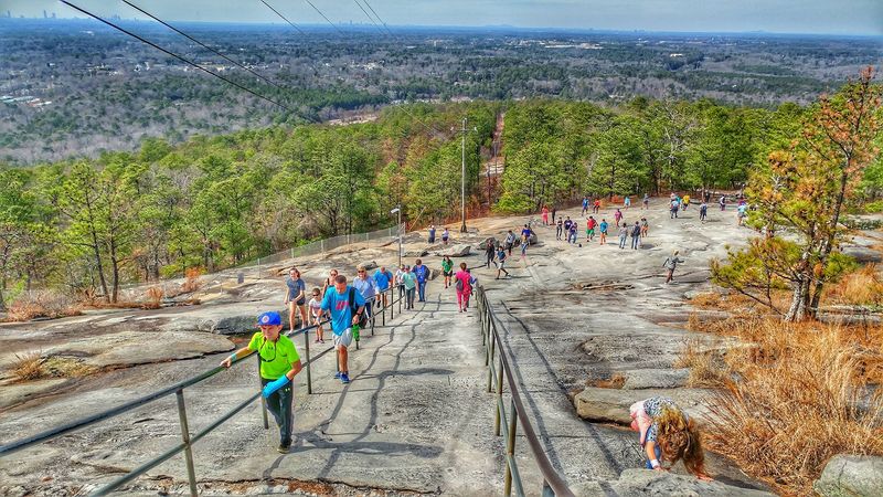 Walk Up Mountain Trail - Stone Mountain, Georgia