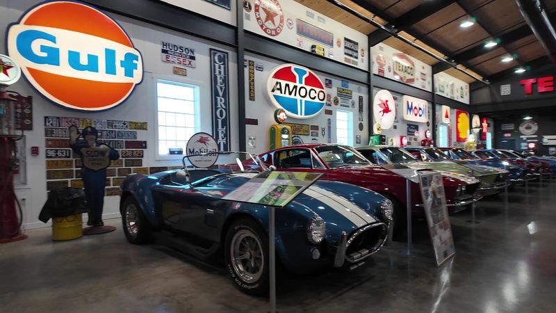 Walls Full of Automotive Memorabilia and Vintage Signs