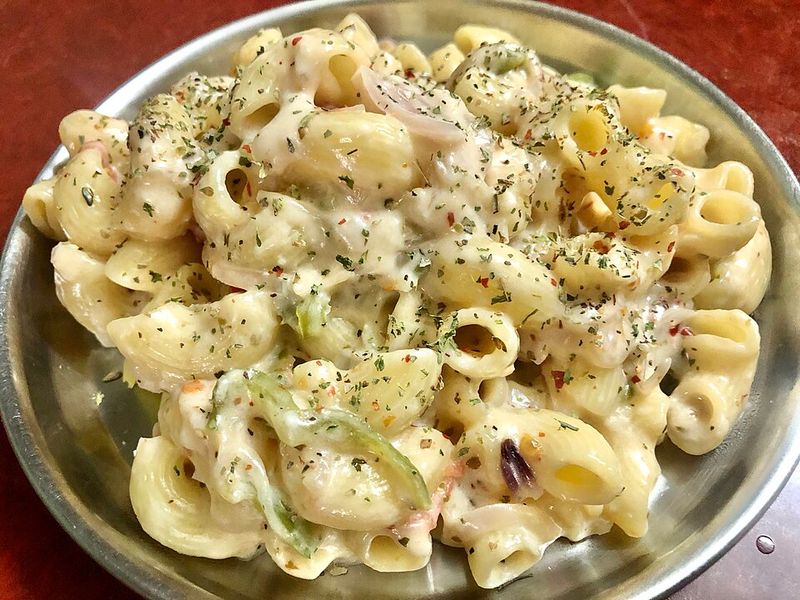 White pasta