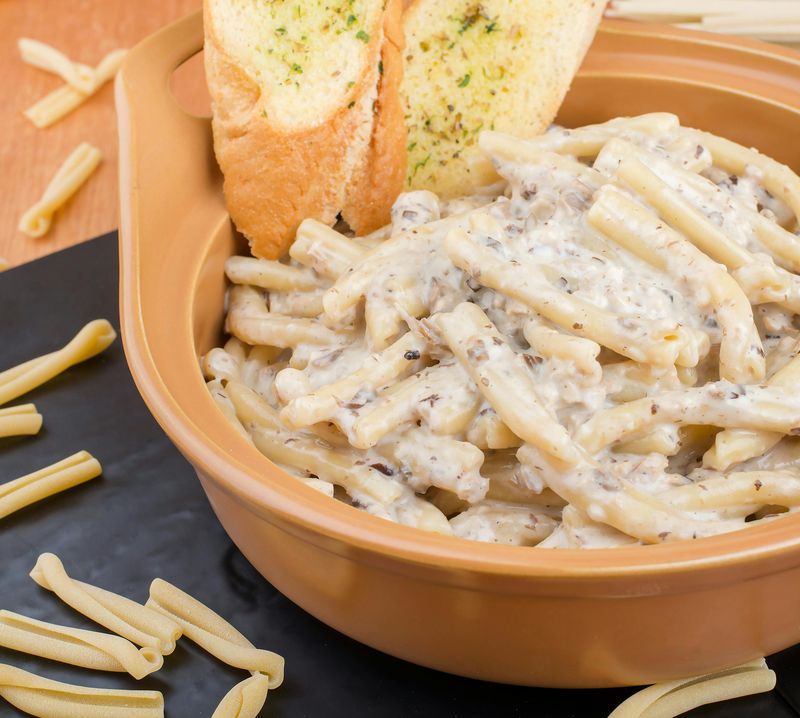 White pasta