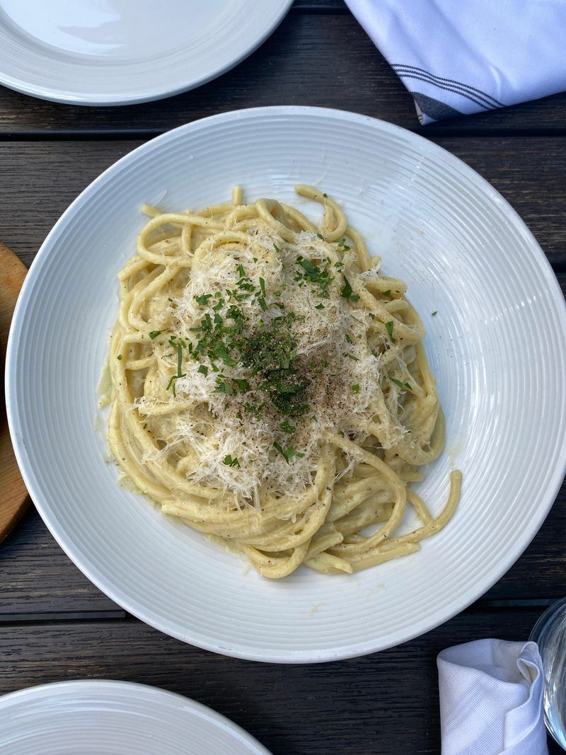 White pasta