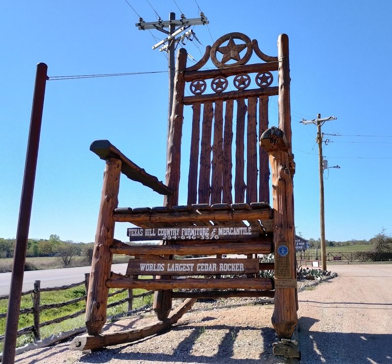 World's Largest Cedar Rocker - Lipan, Texas