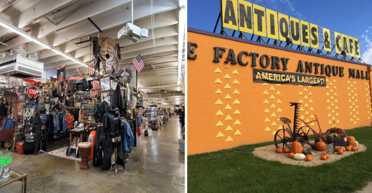 You could easily spend an entire day exploring this enormous Virginia antique store