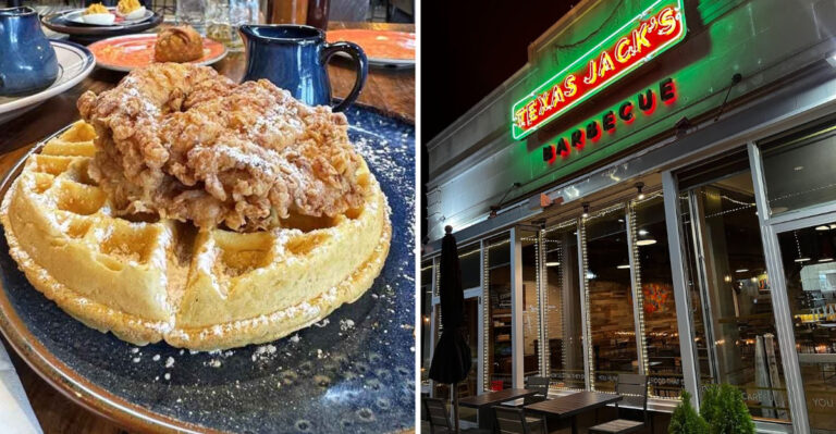 You haven’t truly lived until you’ve tried the chicken and waffles at this Virginia BBQ spot