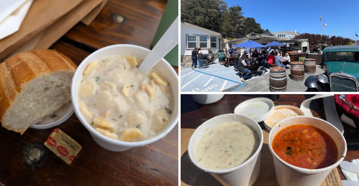 Youll want to drive across California just to try the clam chowder at this hole in the wall restaurant