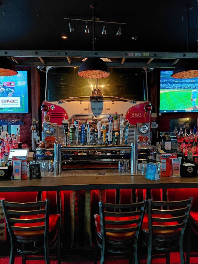 A Firetruck Built Right Into the Bar