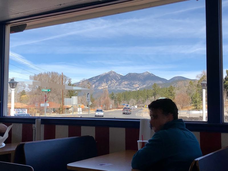 A Stunning View of Humphreys Peak From the Patio