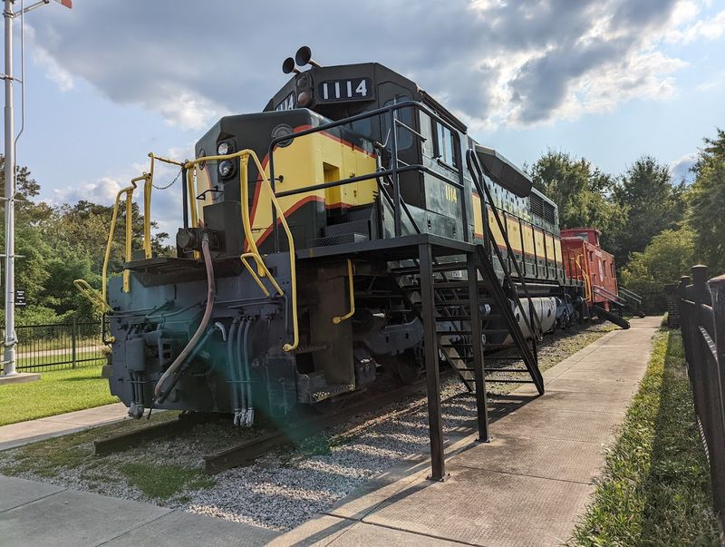A Train Engine and Caboose You Can Actually Explore Outside