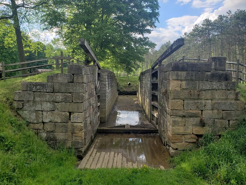 Abandoned Canal Locks Hidden Along the Creek Abandoned Canal Locks Hidden Along the Creek
