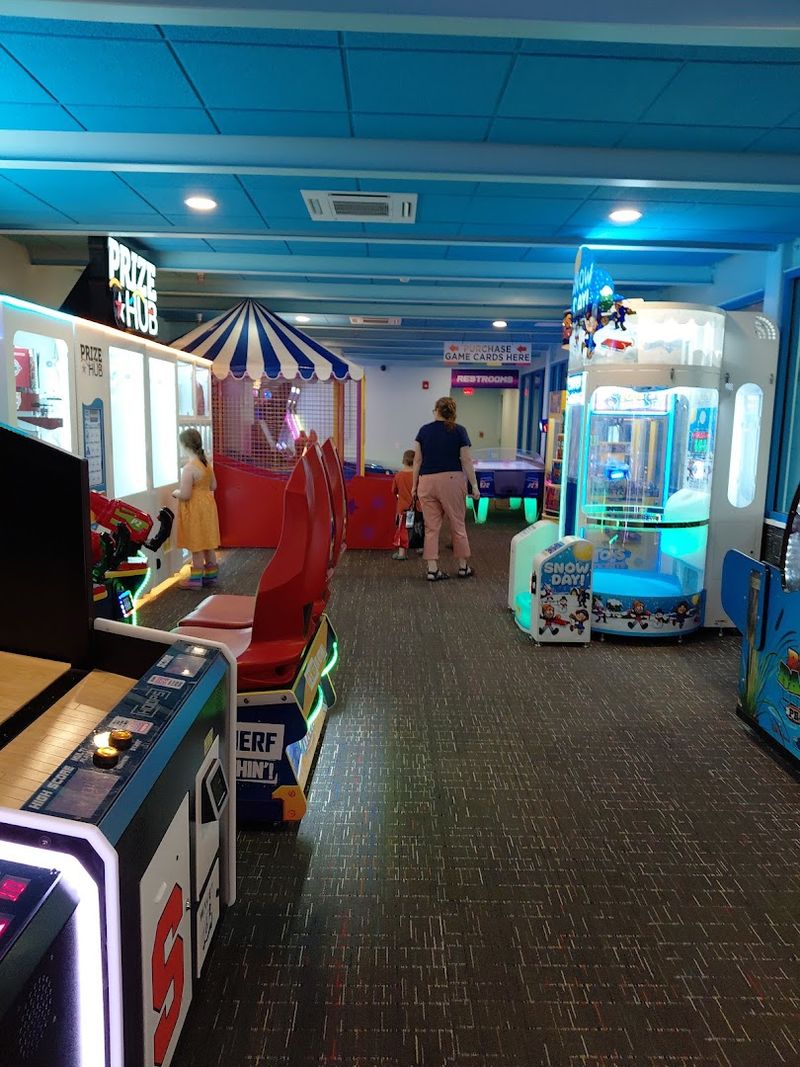 An Arcade Floor That Adds Extra Fun Between Swims
