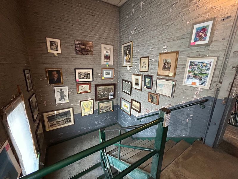 Antiques and Art Prints Tucked Among the Shelves Antiques and Art Prints Tucked Among the Shelves
