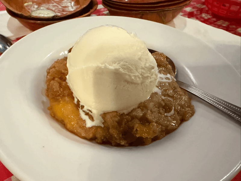 Apple Cobbler and Peach Cobbler Desserts