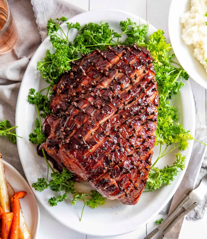 Baked Ham with Cloves